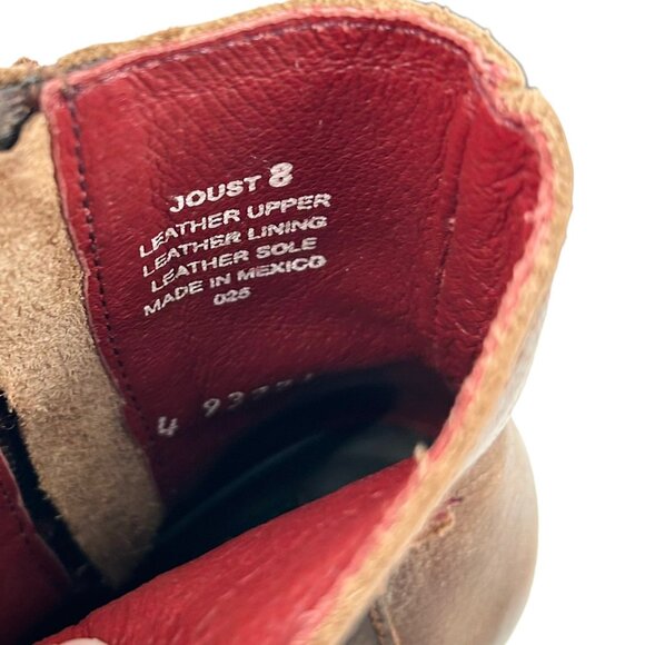 Freebird Joust Brown Leather Buckle Heeled Boots - Picture 8 of 11